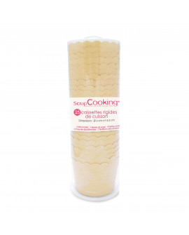 Papilotki kubeczki 25 szt. Naturalne Kraft 5 cm sztywne