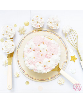 Szpatuła trzepaczka łopatka Złoty Zestaw ScrapCooking