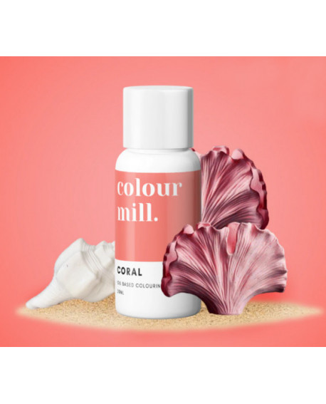 Colour Mill olajalapú ételfesték 20ml KORALL