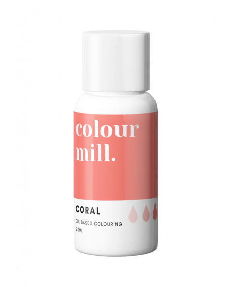 Barwnik olejowy Colour Mill 20ml CORAL Koralowy bez E171