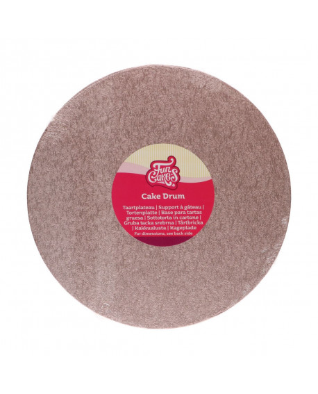 podložka pod dort FunCakes růžové zlato kruh 30,5 cm 12 mm