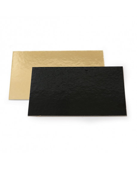 Podkład pod tort złoty prostokąt 30 x 40 cm Gładki