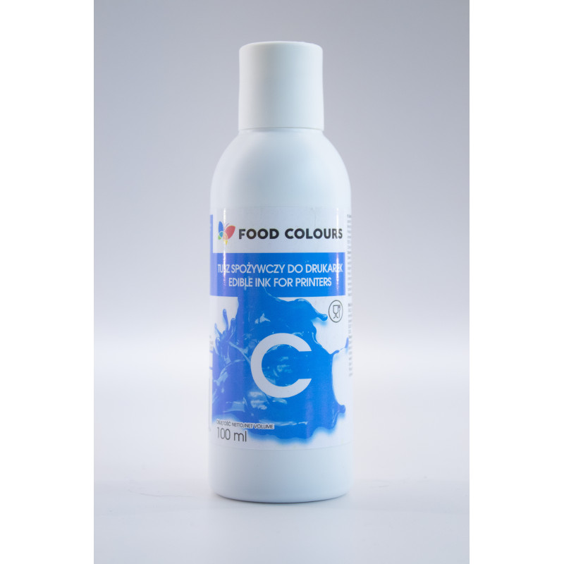 Lebensmitteldrucktinte Cyan 100 ml BLAU