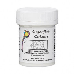 Sugarflair weißer Farbstoff "Bleichpaste" 20 g ohne E171 Konzentriert