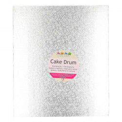 Fun Cakes dortový základ 12 mm tuhý stříbrný obdélník 30,5x35,5 cm