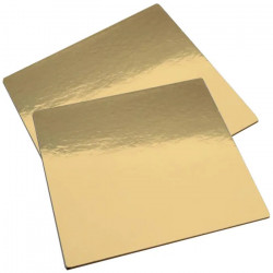 Bankietówka złota 10x10 cm kwadratowa 100 szt. tacka podkładka