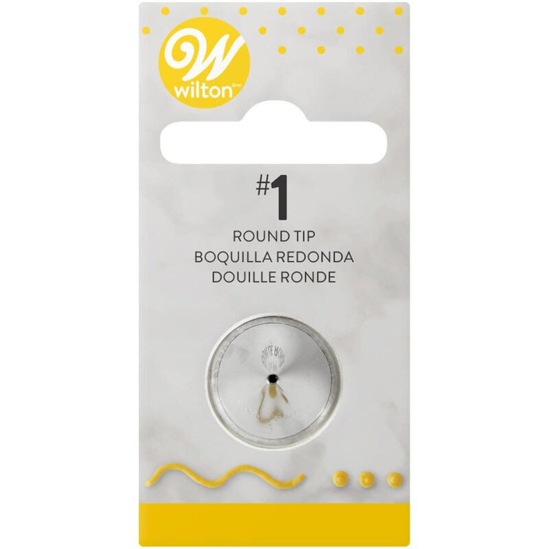 Díszítőcső kerek nr 1 Wilton vékony íráshoz