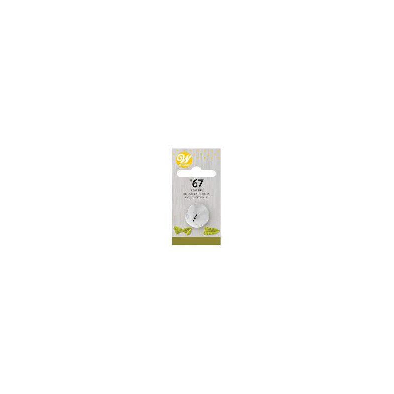Wilton leaf decorating tip no. 67 leaf, leaves 418-67