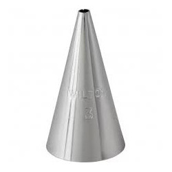 Round no. 3 Wilton decorating tip thin writing 418-3
