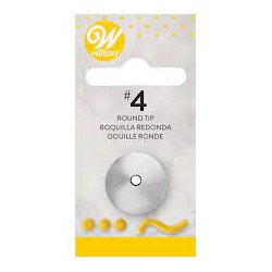 Round no. 4 Wilton decorating tip 418-4