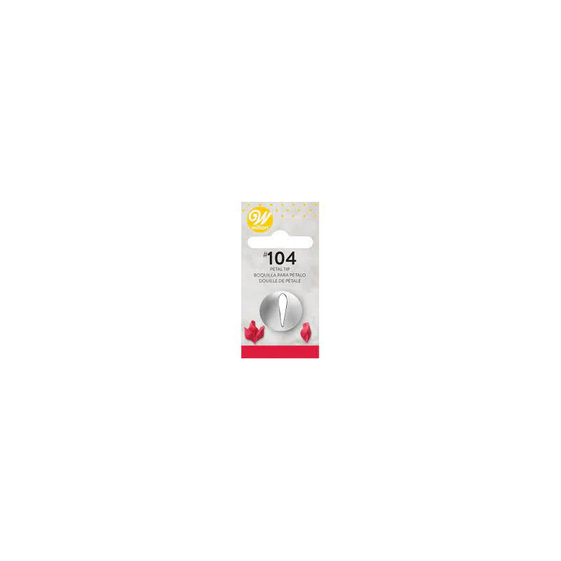 Wilton szirom díszítőcső 104. sz. virágokhoz, szirmokhoz és rózsákhoz