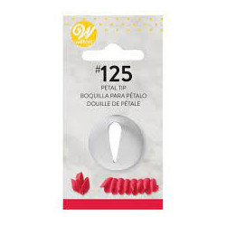 Petal tip no. 125 Wilton decorating tip for petals, flowers