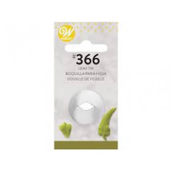 Wilton leaf decorating tip no. 366 leaf, leaves 418-366