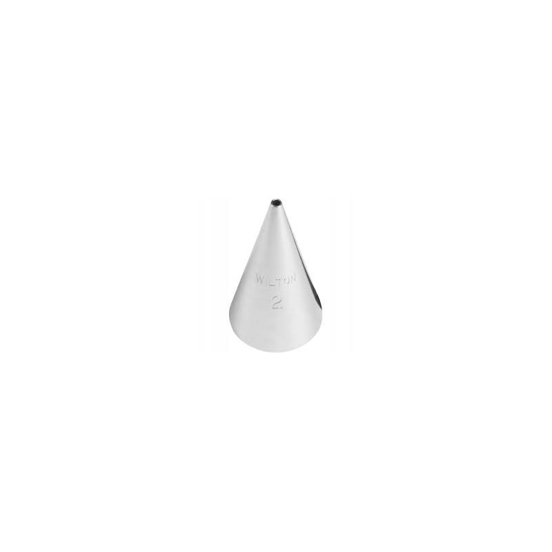 Round no. 2 Wilton decorating tip thin writing 418-2
