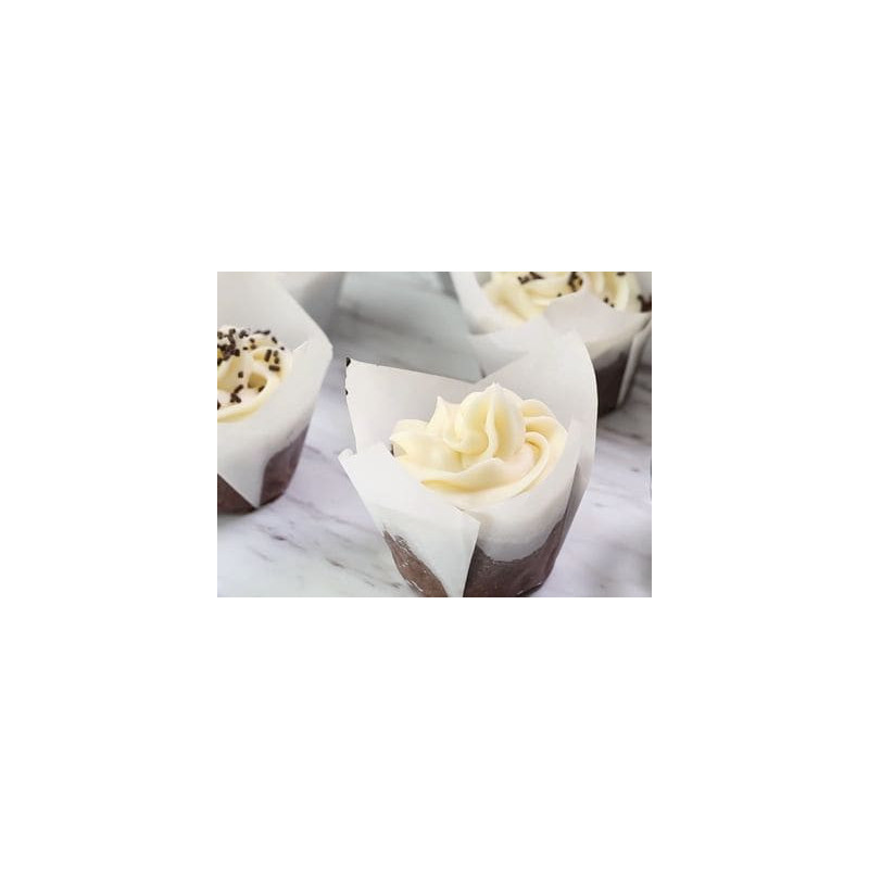 Tulipános cupcake lapok FEHÉR 180 db
