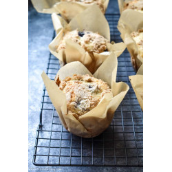 Papilotki tulipany BRĄZOWE 200 szt muffinki, babeczki, muffiny