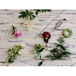 GREEN florist wires size 28