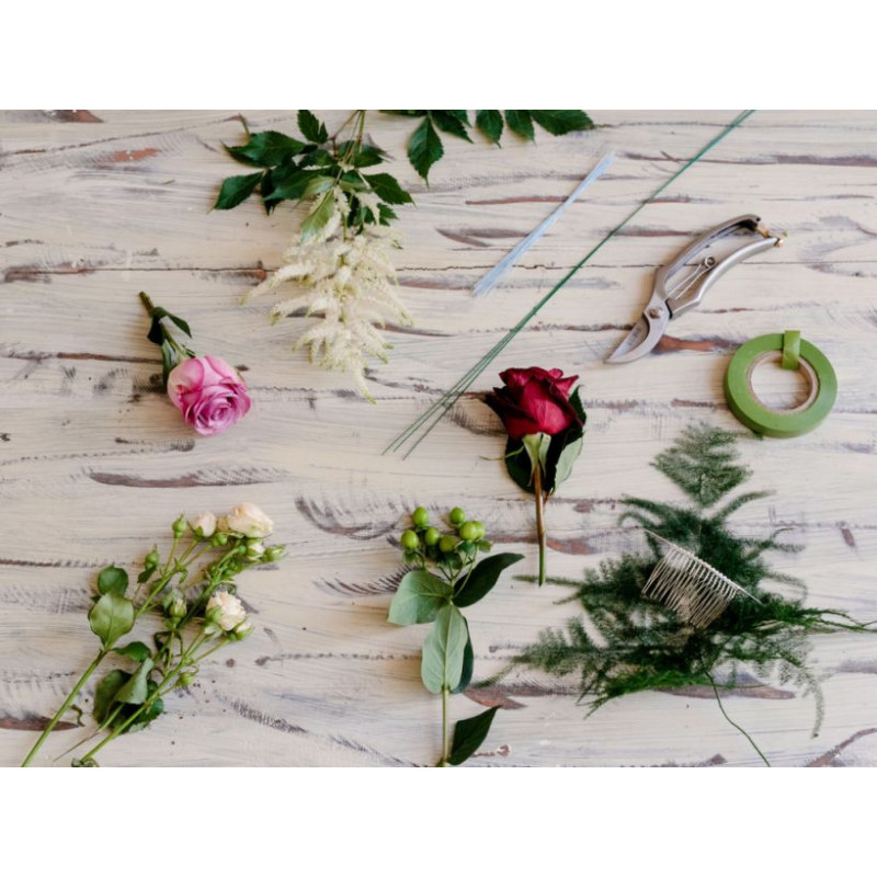 GREEN florist wires size 28