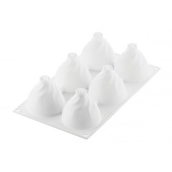 Forma silikonowa 3D Silikomart Chantilly 120 6 gniazd monoporcje