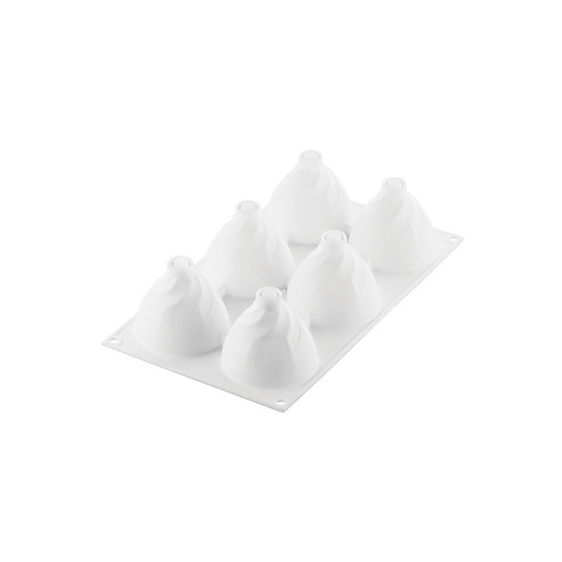 Forma silikonowa 3D Silikomart Chantilly 120 6 gniazd monoporcje