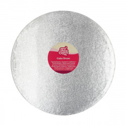 stříbrná cake drum 12 mm 33 cm