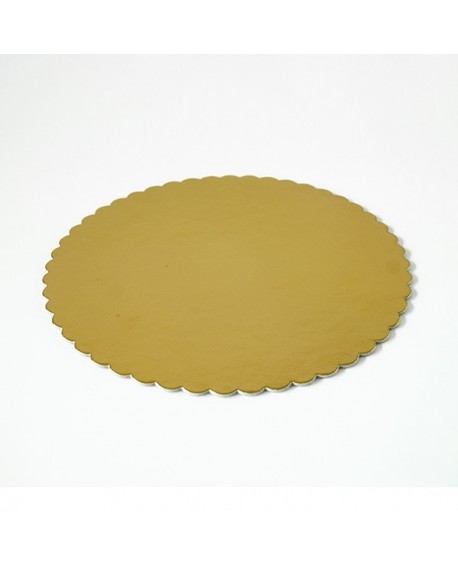 Podkład pod tort złoty gruby 26 cm