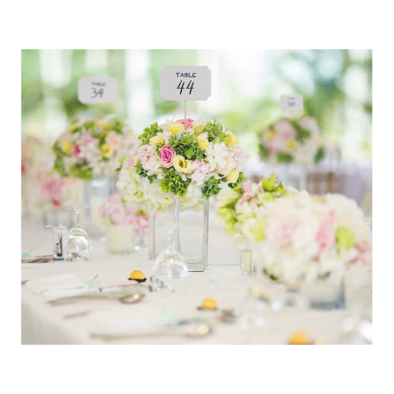 Tabliczki na słodki stół Białe 4 szt. Winietki Karteczki