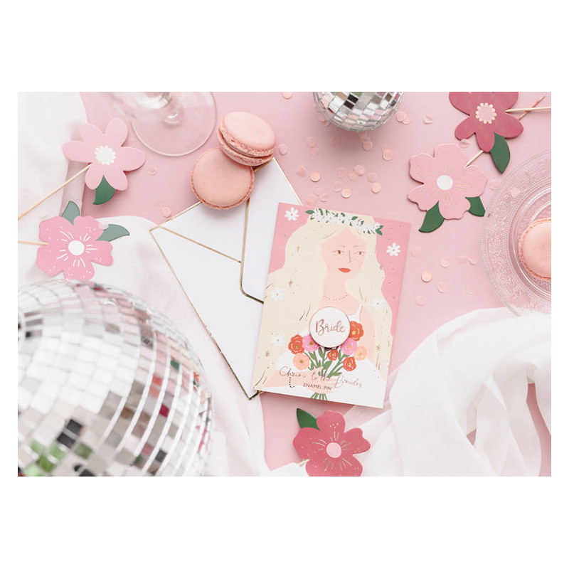 Topper Kwiaty Ozdoba na tort 8 szt.