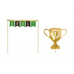 Fußball Topper Tortendekoration 2 Stk.