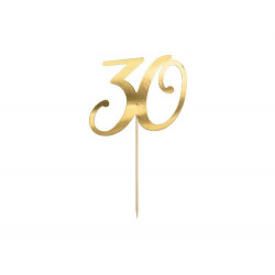 Topper 30 GOLD Tortenaufleger