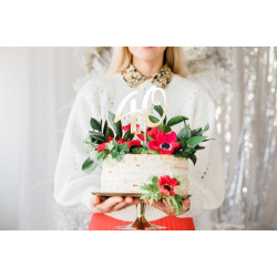 Topper 40 Złoty Ozdoba na tort