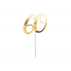 Topper 60 GOLD Tortenaufleger