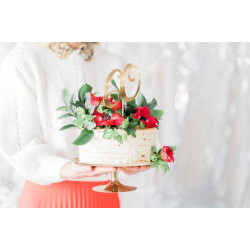 Topper 60 Złoty Ozdoba na tort