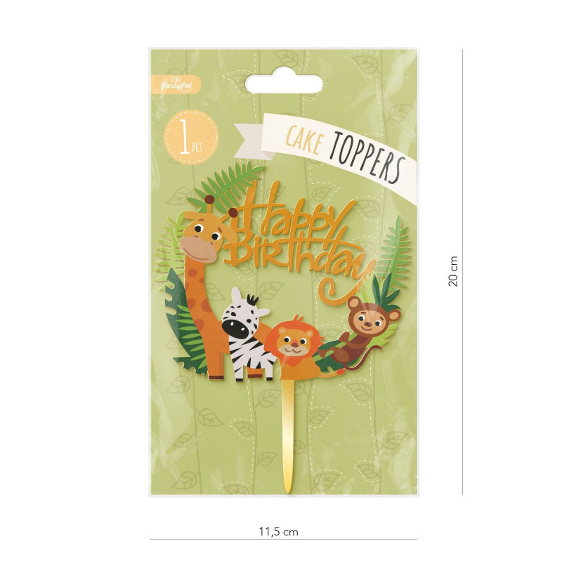 Topper ZOO Happy Birthday