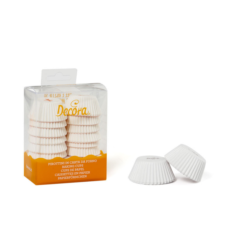 Decora Becher Klein 3 cm 200 Stück WEISS