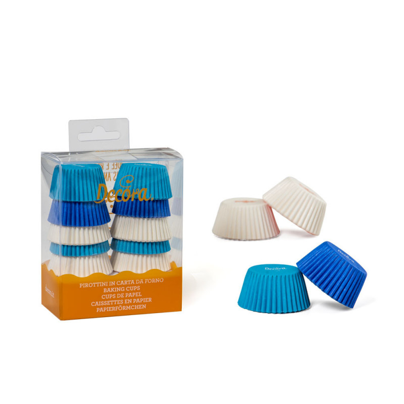 Decora Becher Klein 3 cm 200 Stück BLUE MIKS