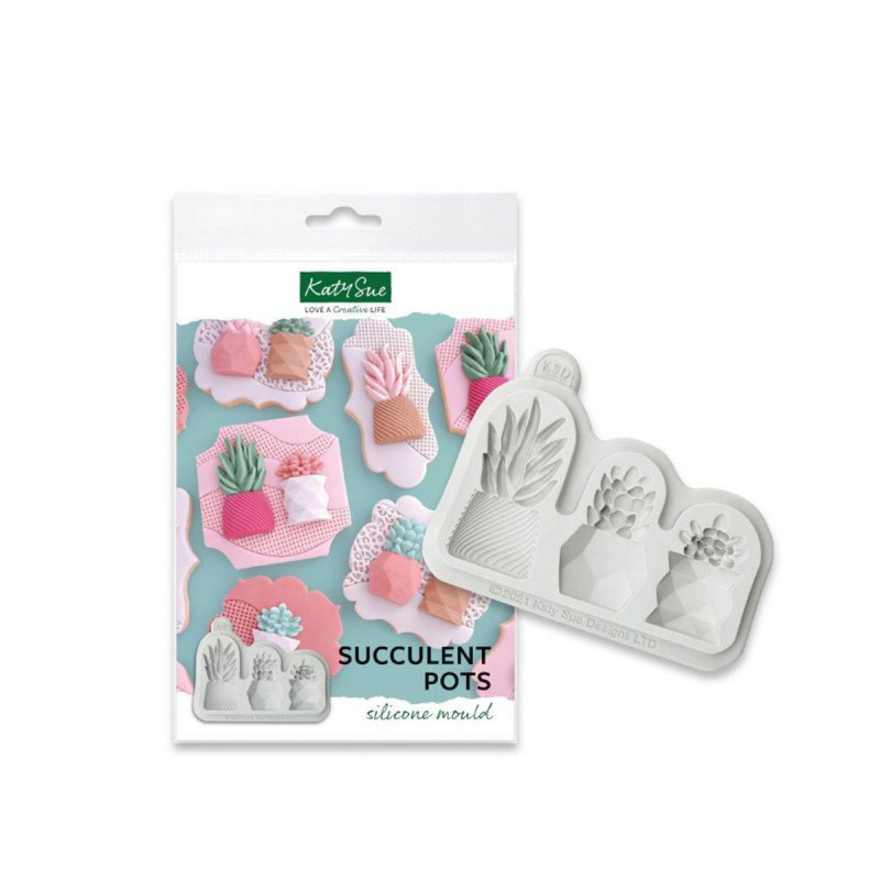 Forma silikonowa Katy Sue Sukulenty Kwiaty
