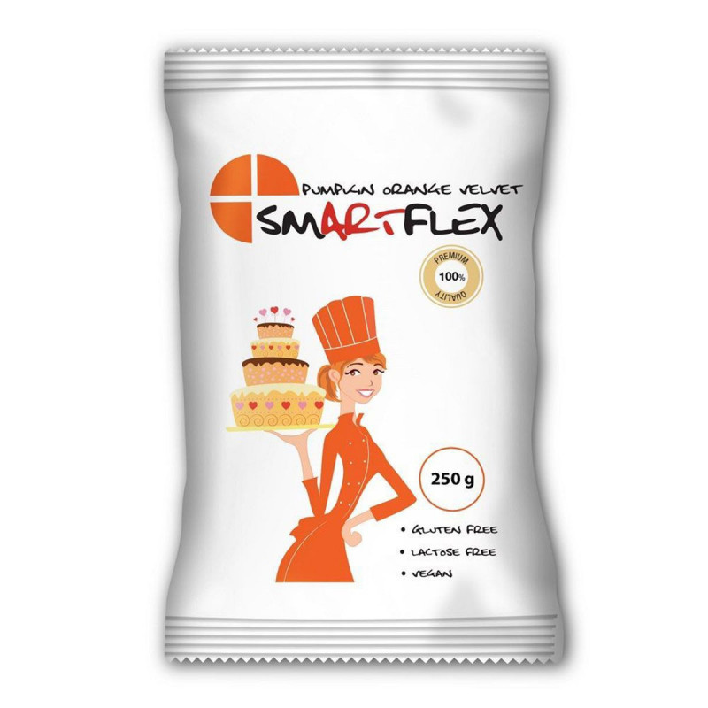 Smartflex Zuckerpaste Orange 0,25 kg Kürbis Orange