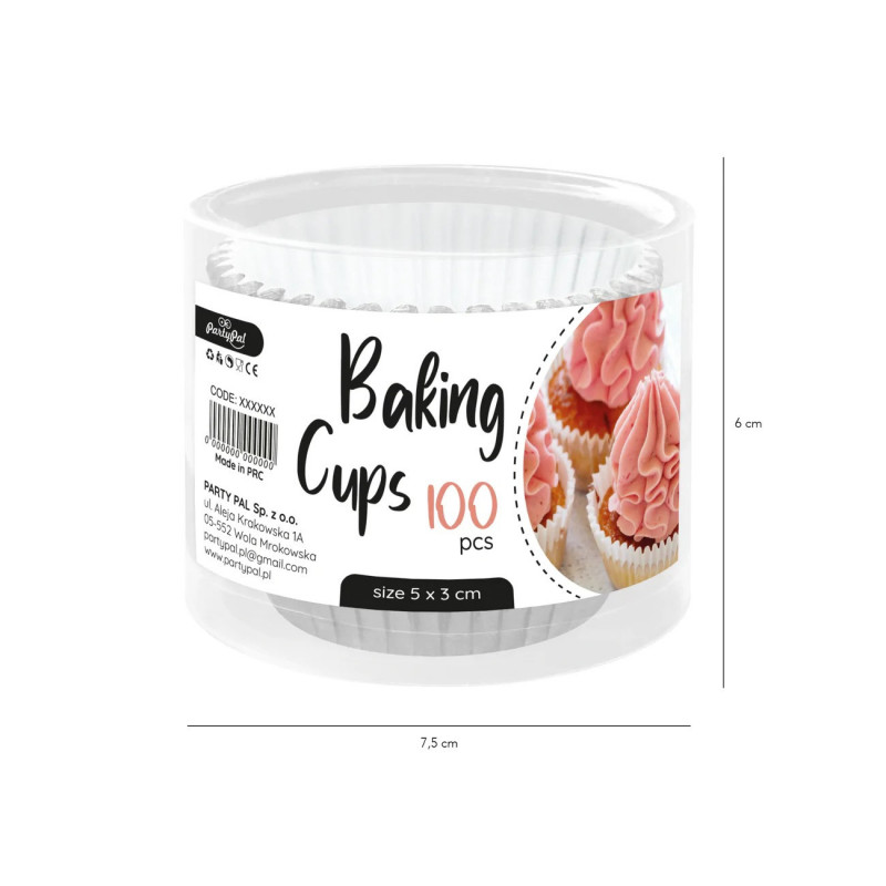 Стаканчики из полипропилена, 100 шт., в фольге, серебристые.