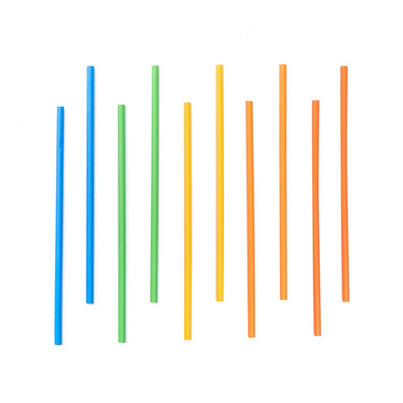 Słomki papierowe 10 szt. Kolorowe