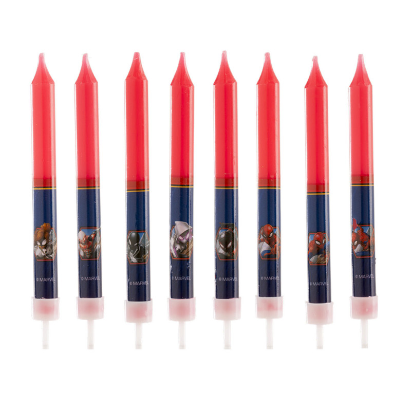 Świeczki urodzinowe 8 szt. Spiderman