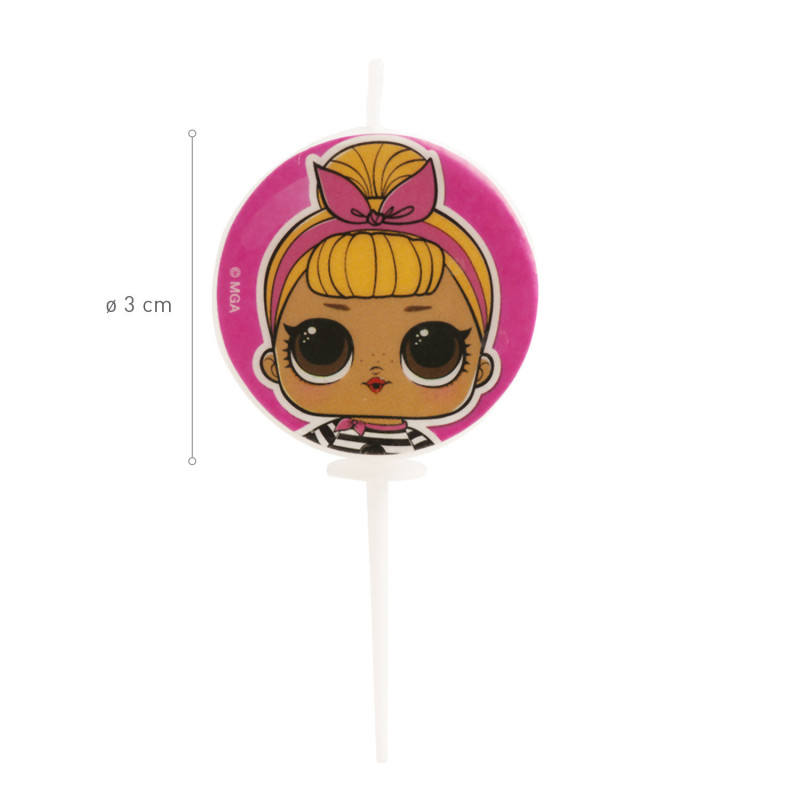 Świeczki urodzinowe Plakietki 5 szt Lol