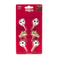5 Geburtstagskerzen, Fußballmotiv