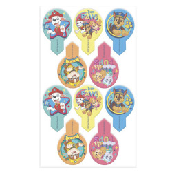 Dekoracje 20 szt. z opłatka Toppery waflowe Psi Patrol