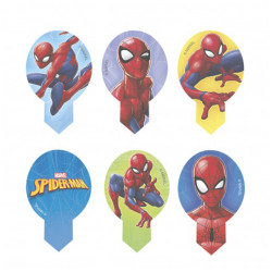 Dekoracje 20 szt. z opłatka Toppery waflowe Spiderman