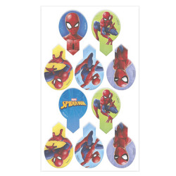 Dekorationen 20 Stück Waffelaufleger Spiderman