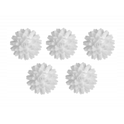 Kwiat Z Opłatka Stokrotka pomponikowa BIAŁA12 szt.