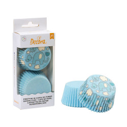 Decora Becher 36 Stück Elefant Blau