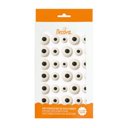 Dekoracja Decora Cukrowe OCZY 3 rozmiary 30 szt.
