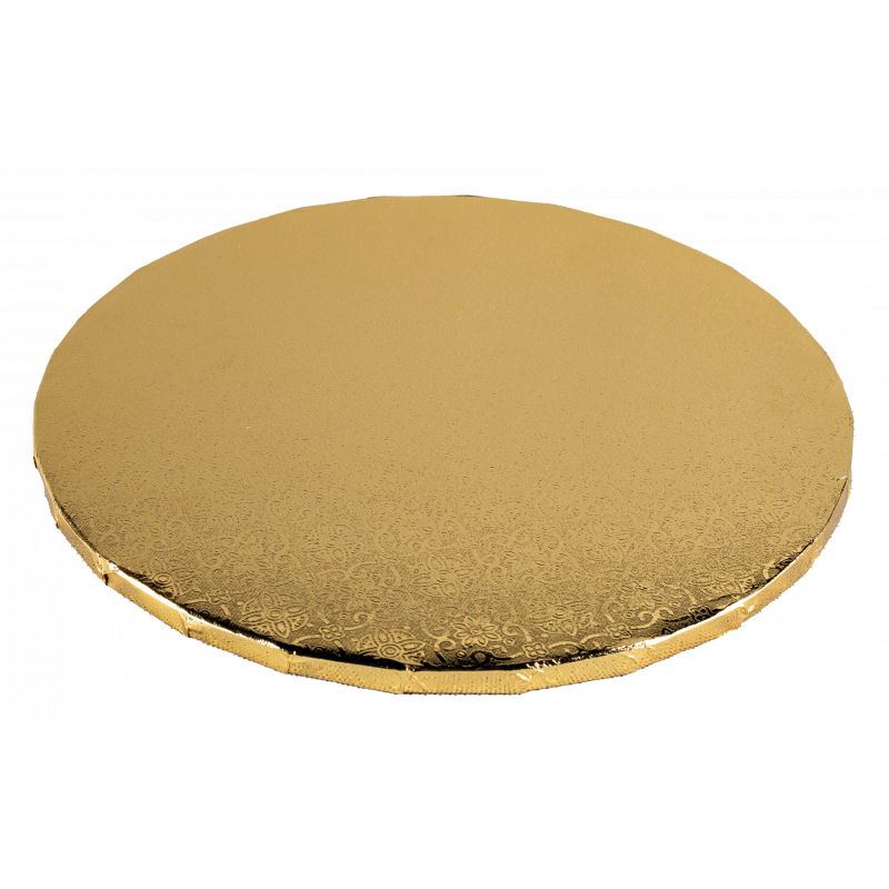 Podkład pod tort Masonit 40 cm Złoty MDF